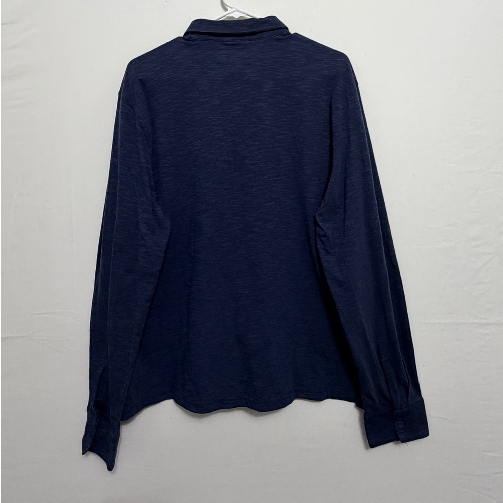 Joseph Abboud Men’s size XL Slim Fit Long Sleeve Polo Shirt Blue(A466)✨ - Picture 5 of 12